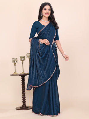 FENDY SATIN LACE - BLUE COLOUR