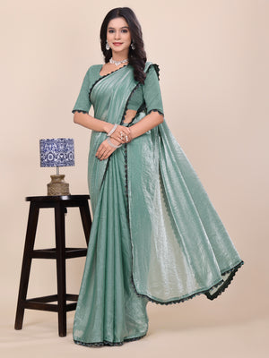 FENDY SATIN LACE - FIROZI COLOUR